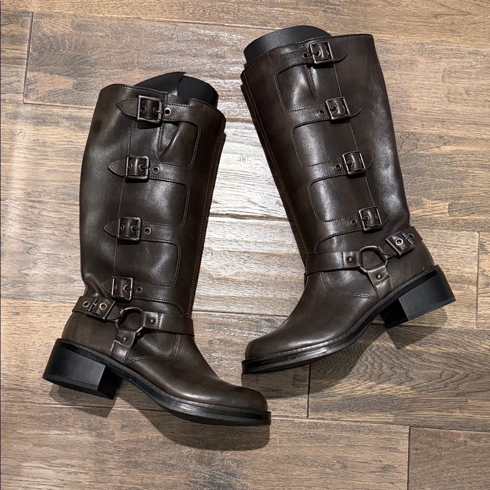Wild Fable Brown Heeled Boots